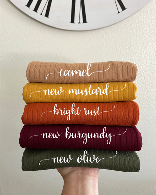 Fall Solids Camellia Top