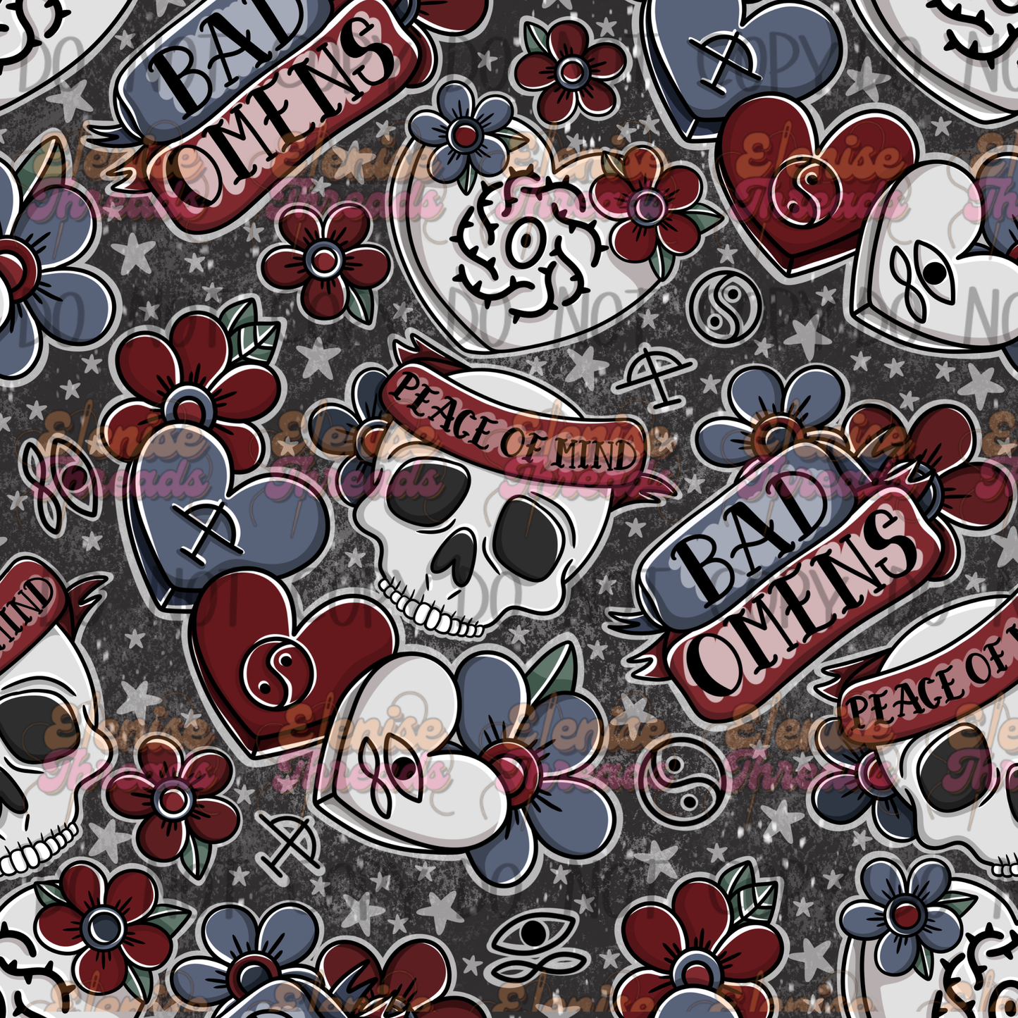 Bad Omens (Black Background )Adult Clothing