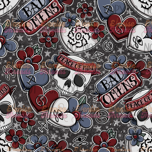 Bad Omens (Black Background )Adult Clothing