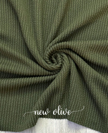Olive Waved Bows