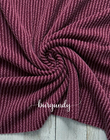 Burgundy Waved Bows