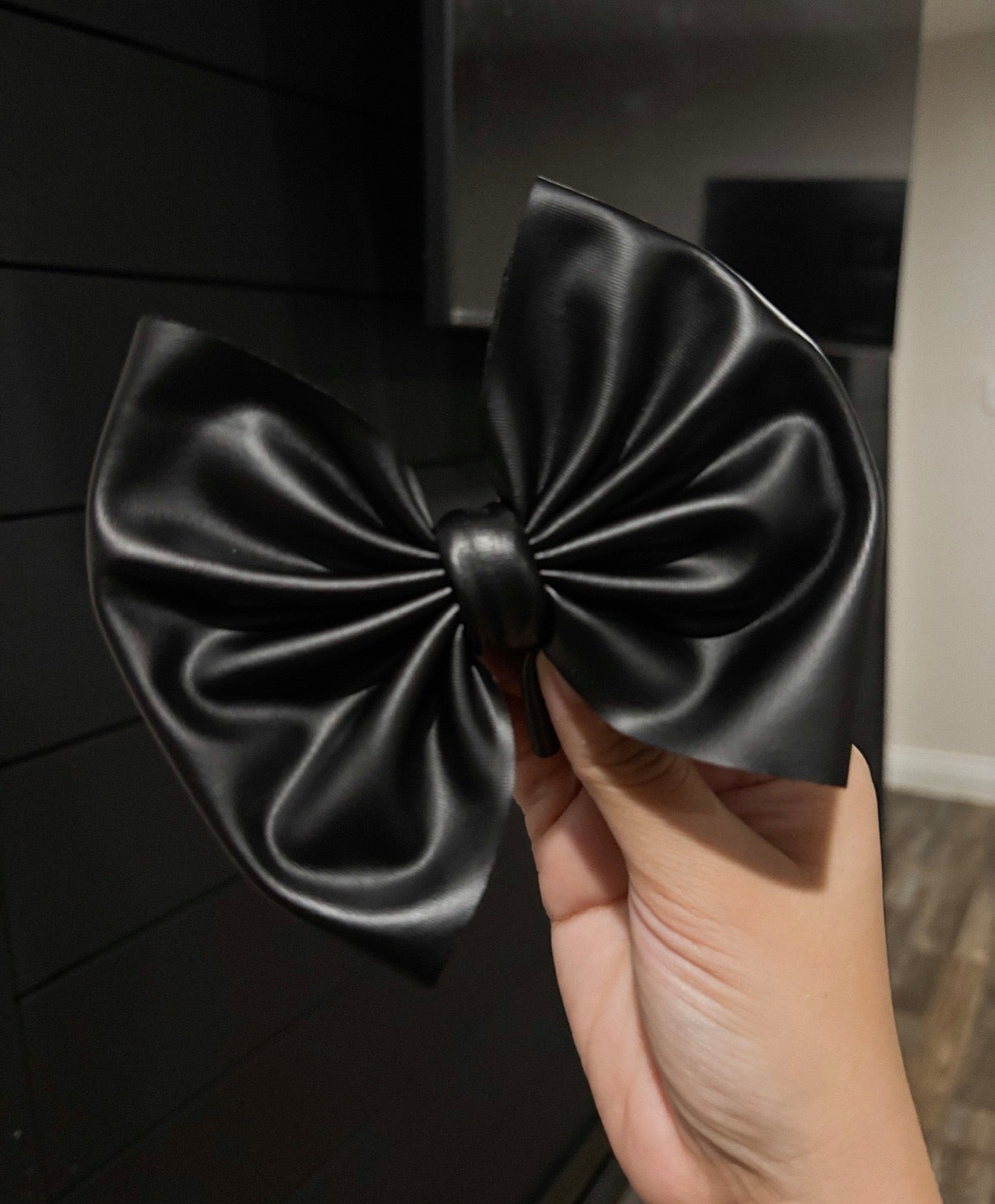 Pleather Bow