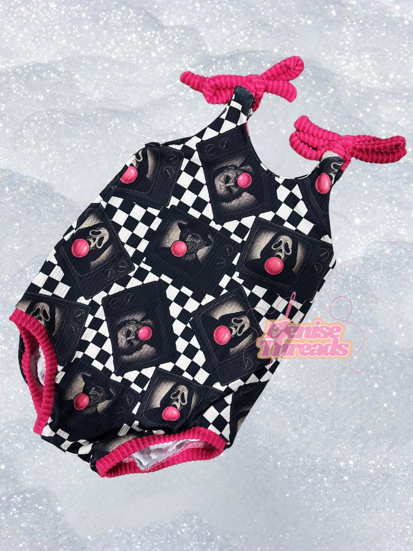 Horror Bubble Romper