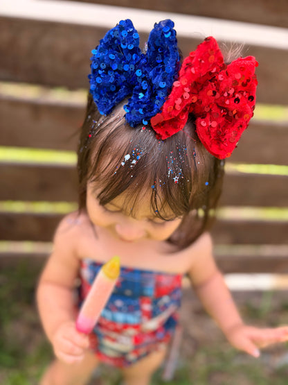 Red Sequin Bow