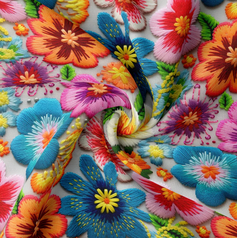 3D Floral Knotted/Twist Wrap