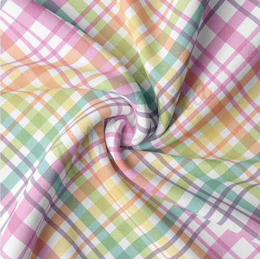 Easter Plaid Scrunchie