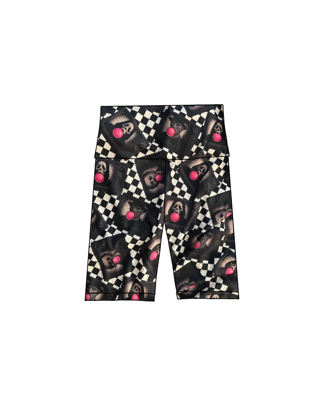 Horror Biker Shorts